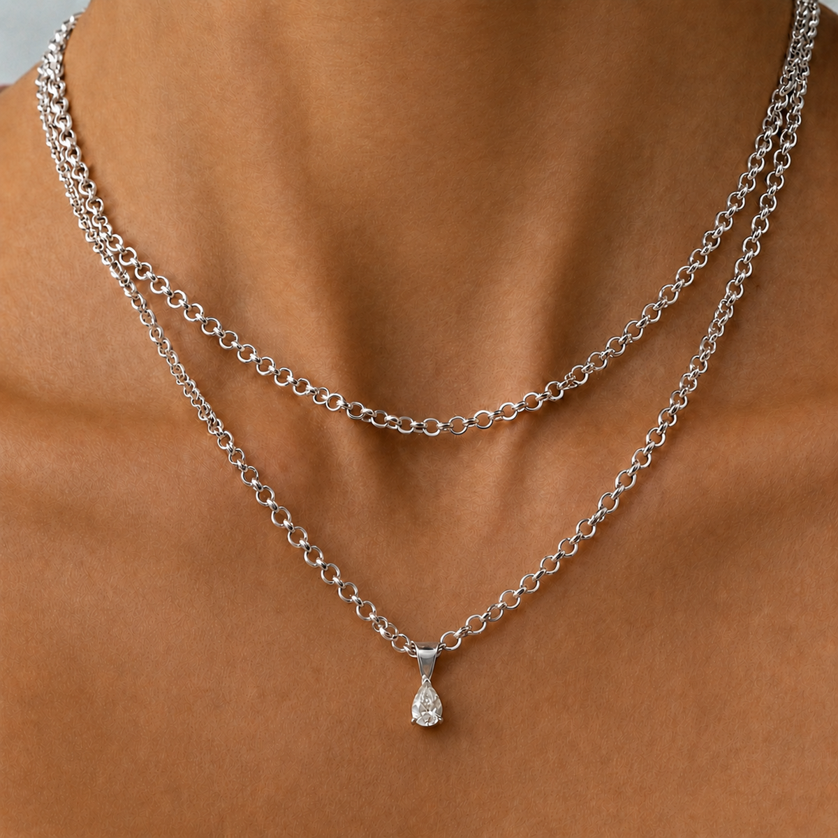 ALIX PEAR PENDANT NECKLACE