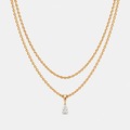 ALIX PEAR PENDANT NECKLACE