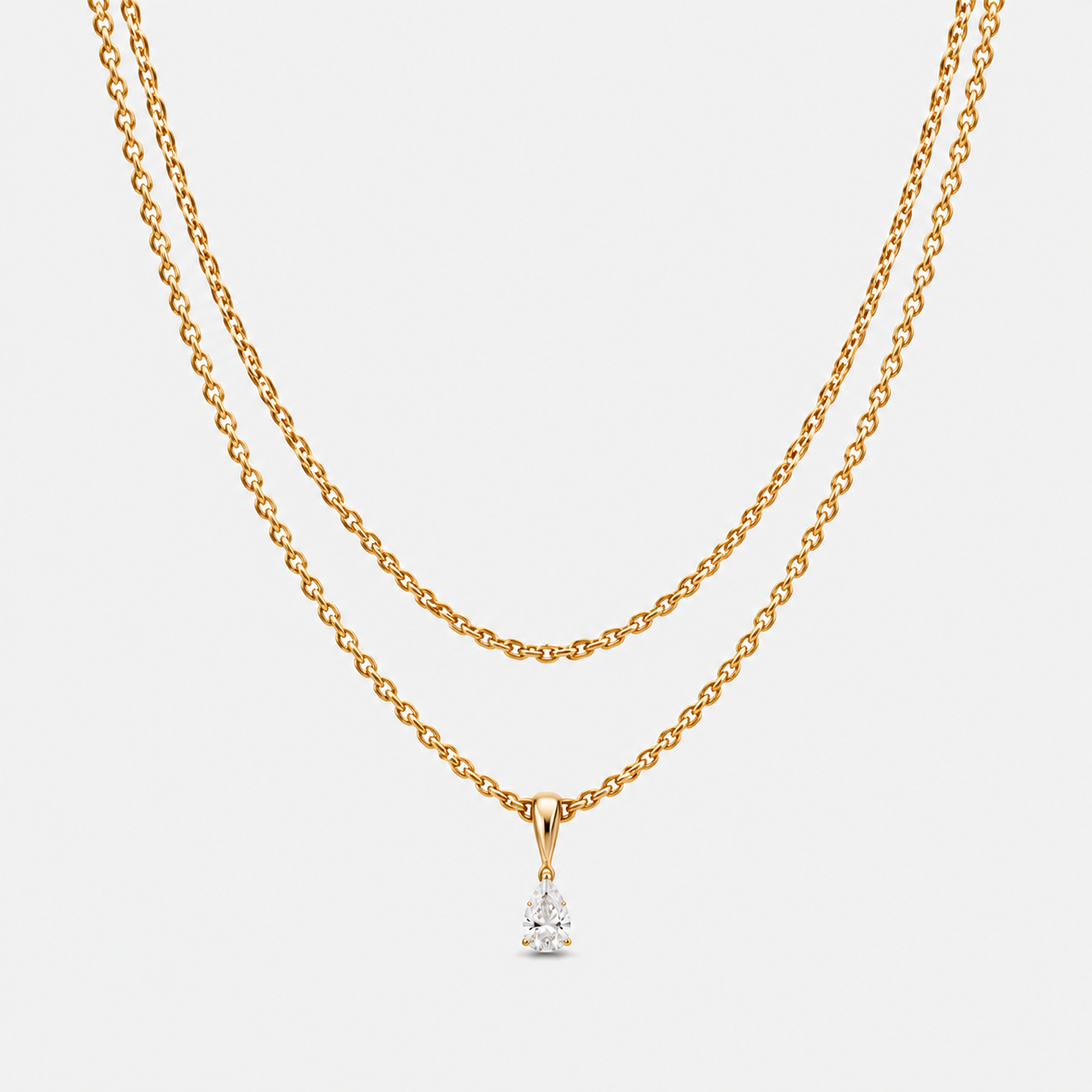 ALIX PEAR PENDANT NECKLACE