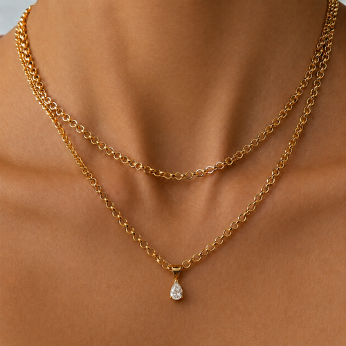 ALIX PEAR PENDANT NECKLACE