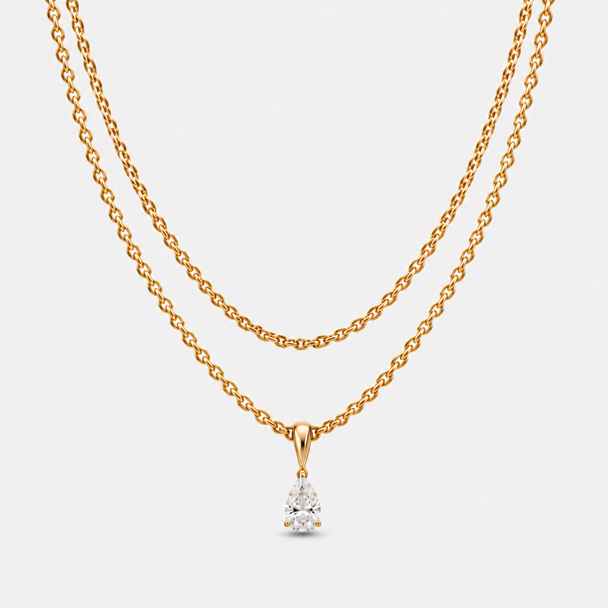 ALIX PEAR PENDANT NECKLACE