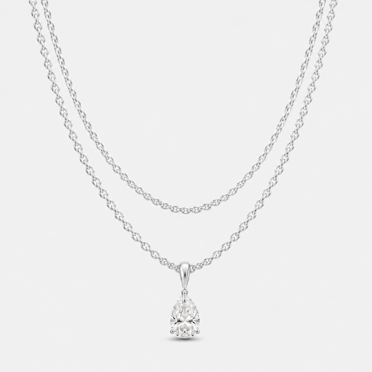ALIX PEAR PENDANT NECKLACE