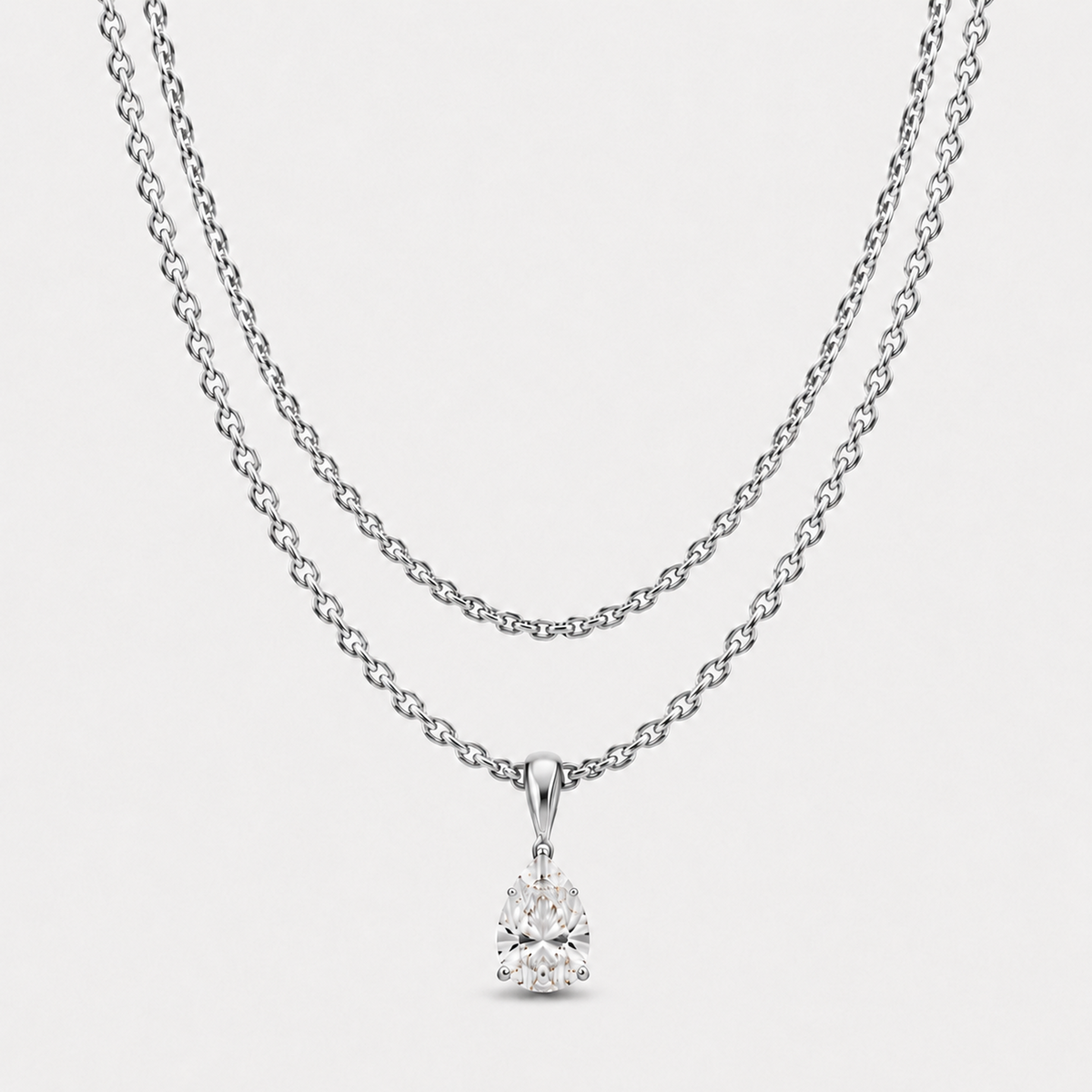 ALIX PEAR PENDANT NECKLACE