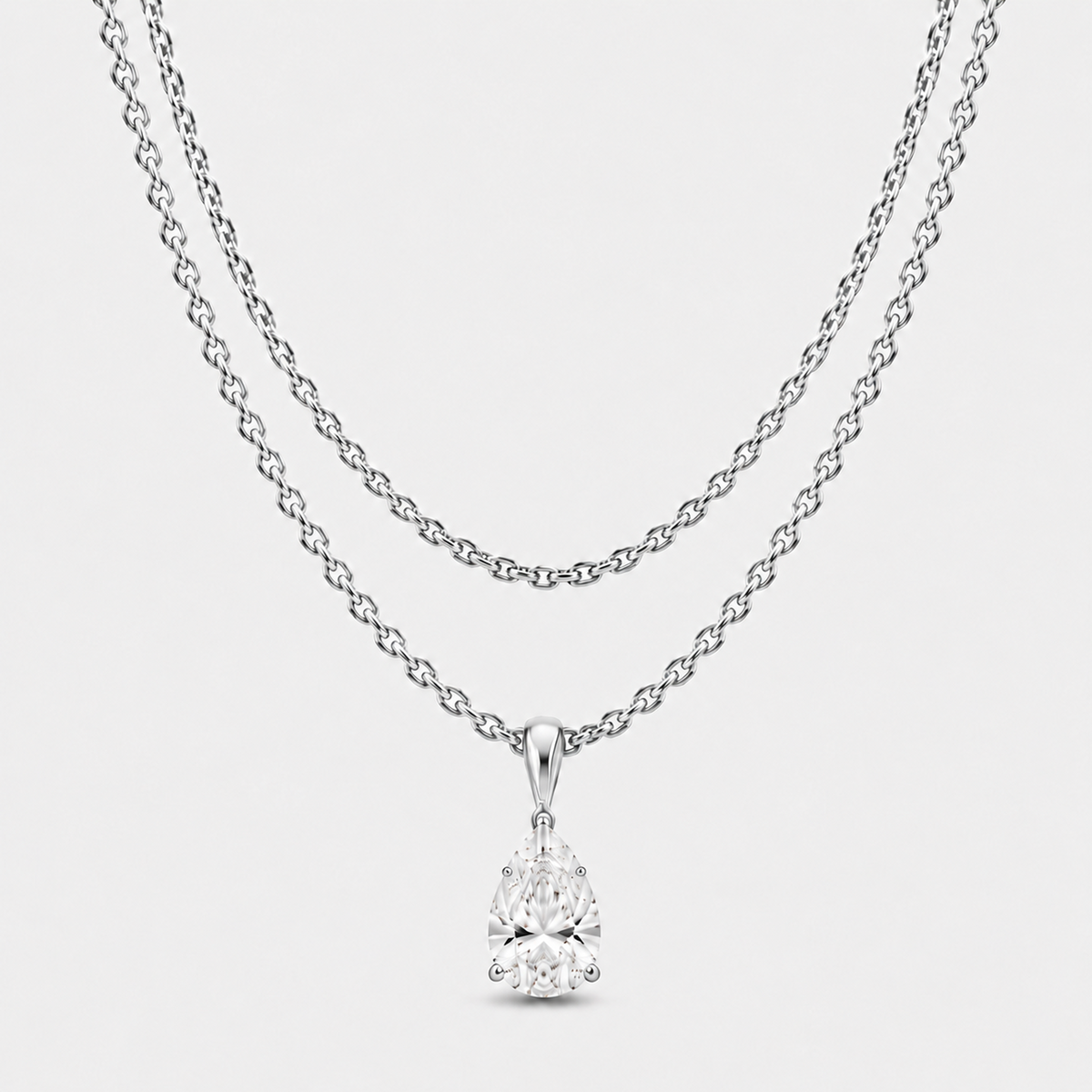 ALIX PEAR PENDANT NECKLACE