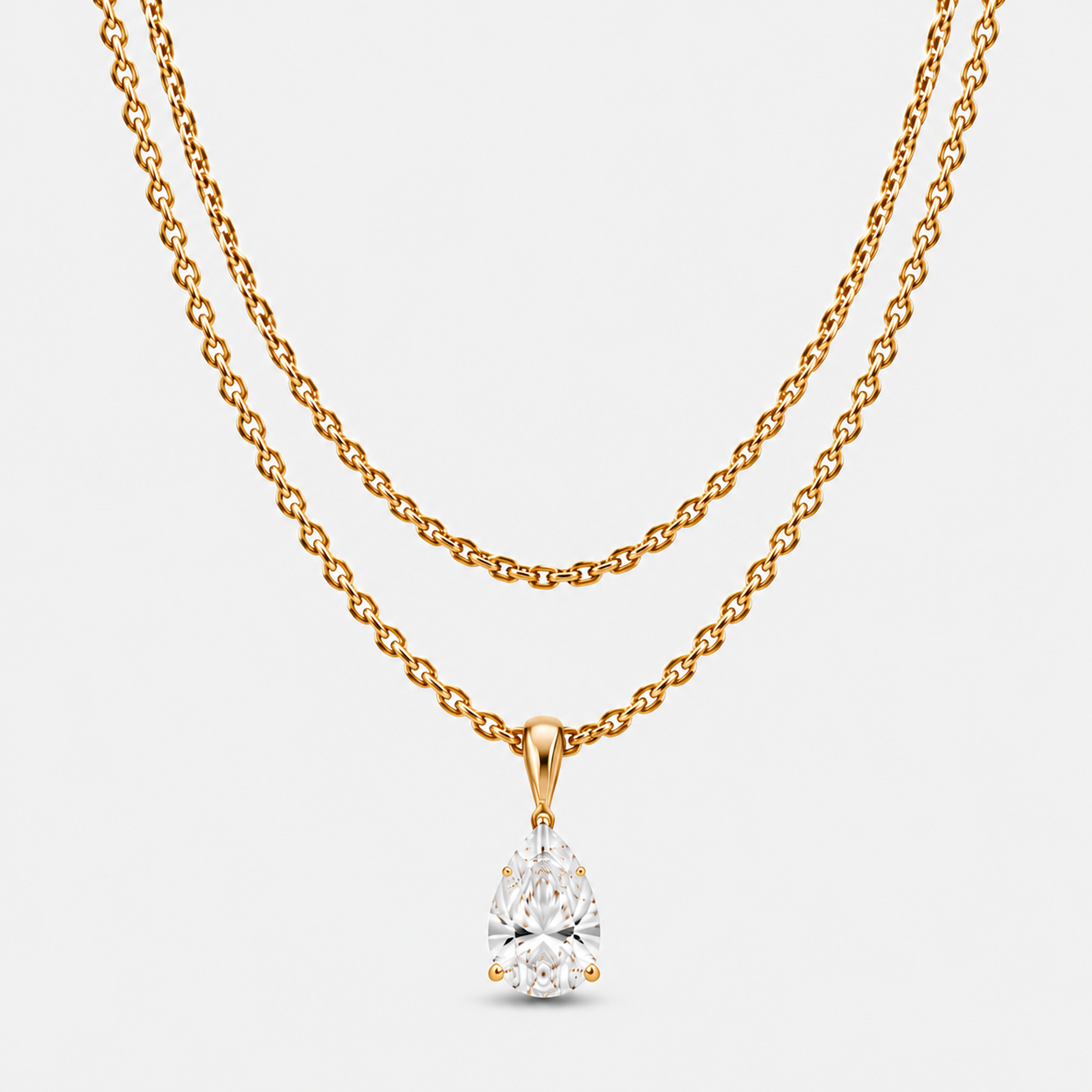 ALIX PEAR PENDANT NECKLACE