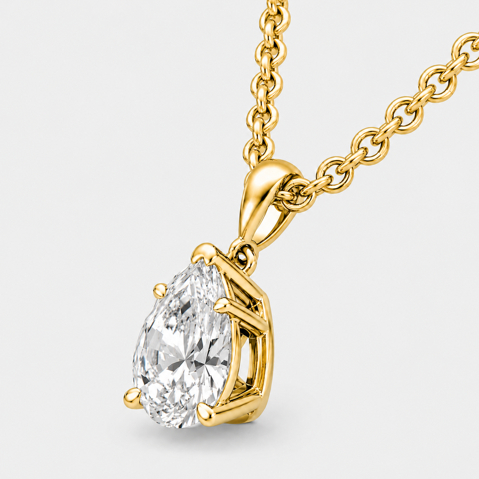 ALIX PEAR PENDANT NECKLACE
