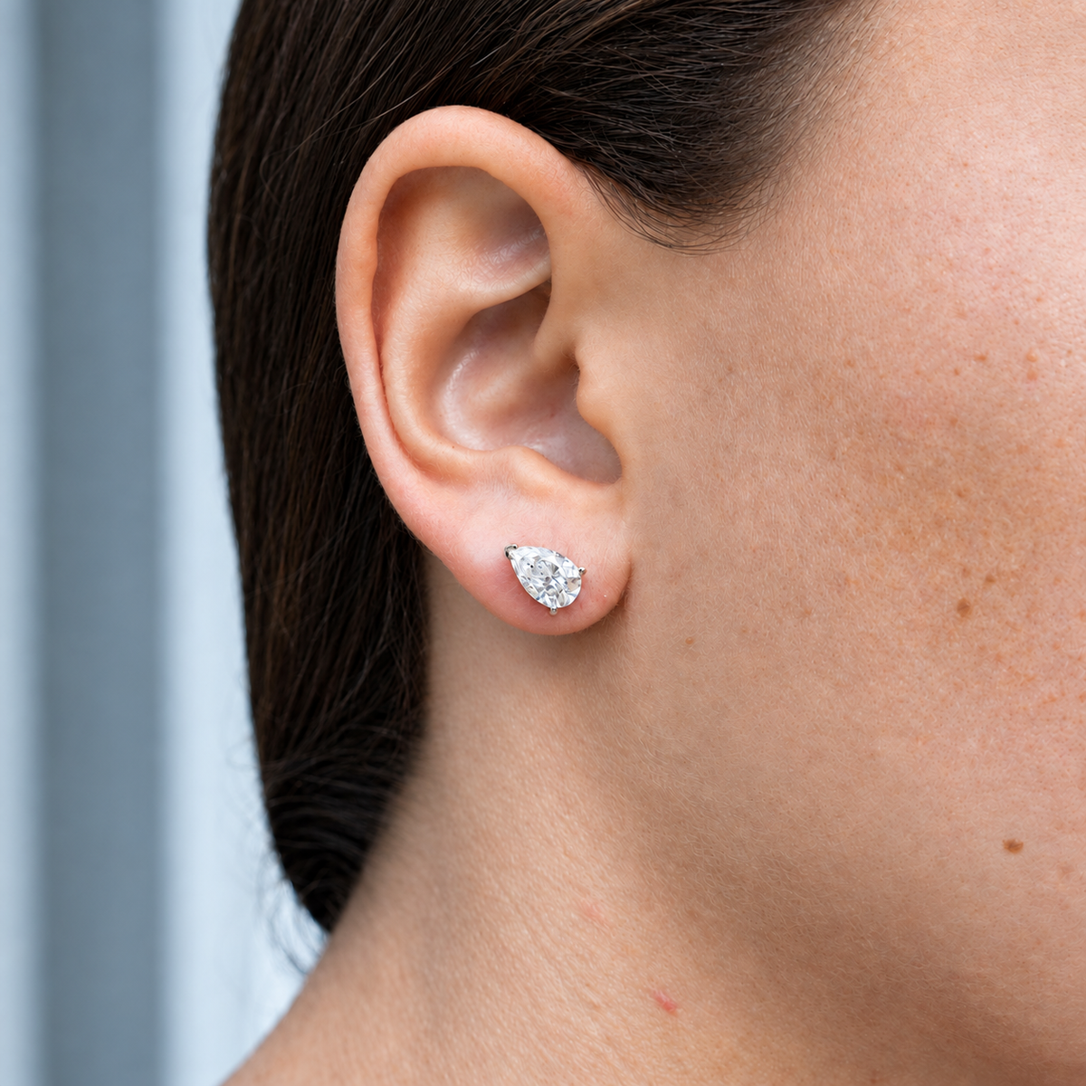 PEAR DIAMOND STUDS