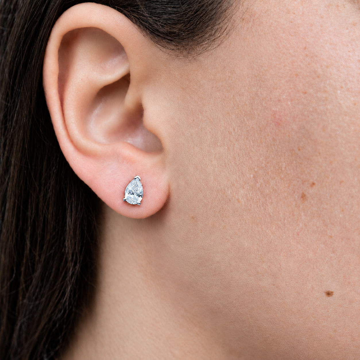 PEAR DIAMOND STUDS