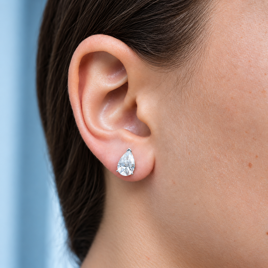 PEAR DIAMOND STUDS