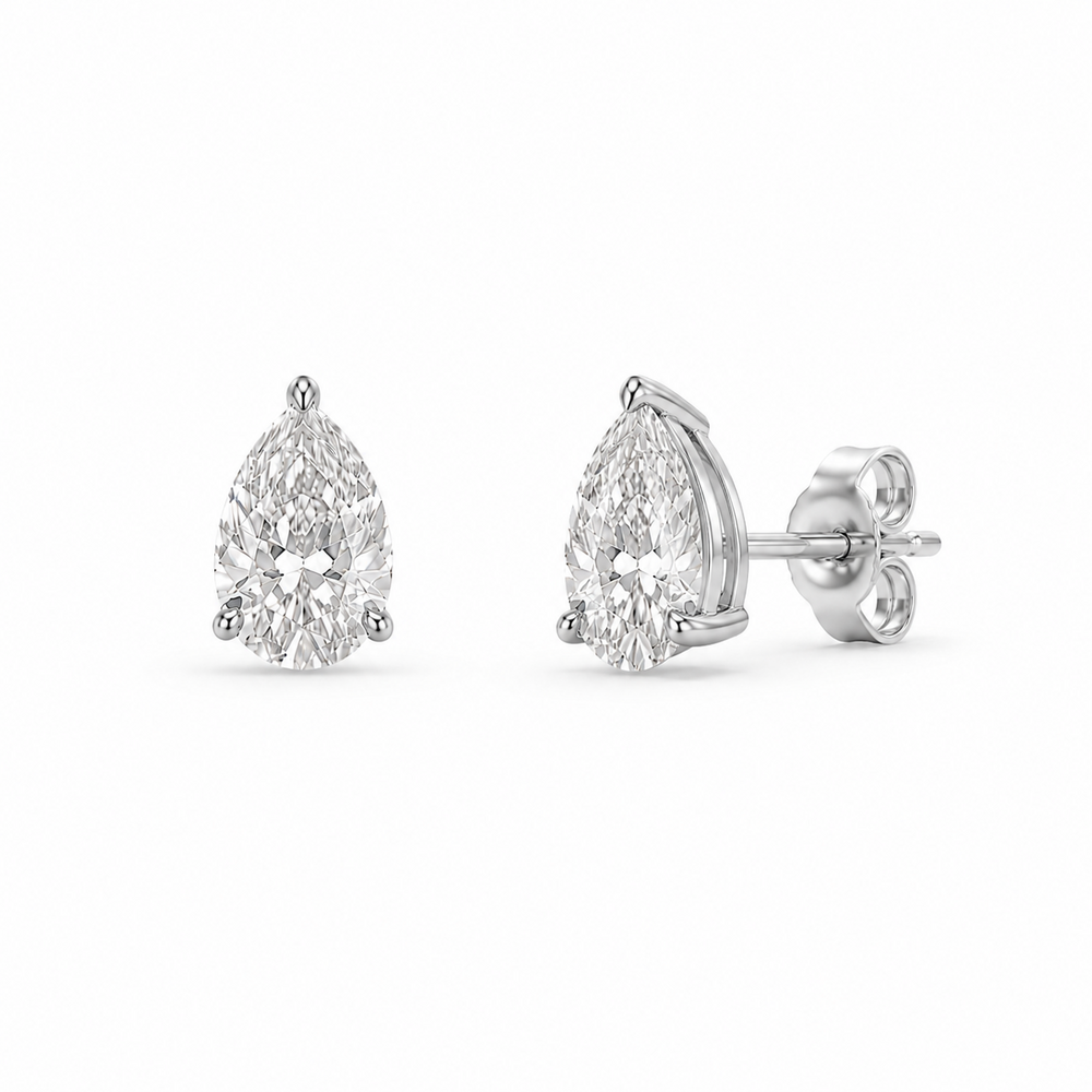 PEAR DIAMOND STUDS