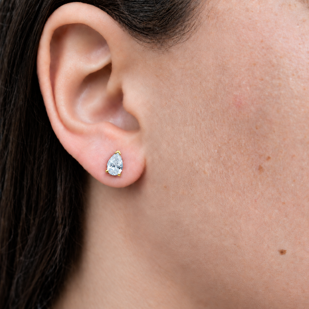 PEAR DIAMOND STUDS