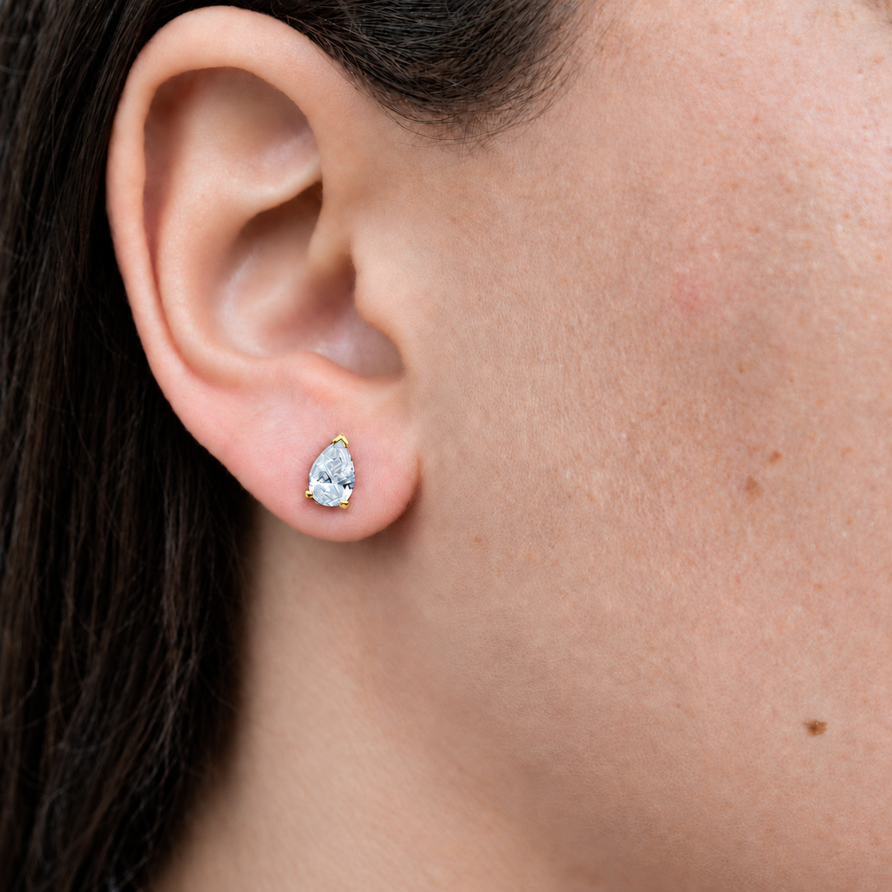 PEAR DIAMOND STUDS