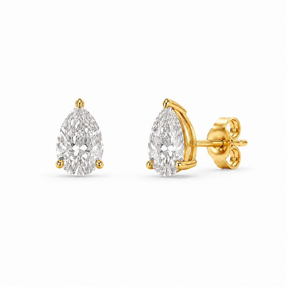 PEAR DIAMOND STUDS