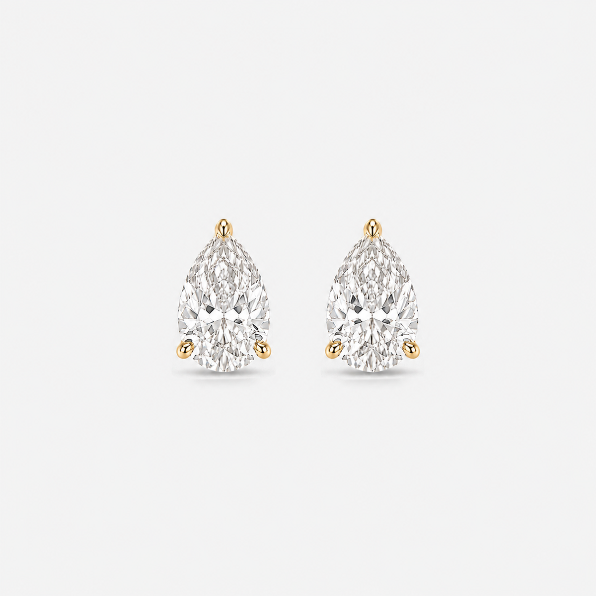 PEAR DIAMOND STUDS
