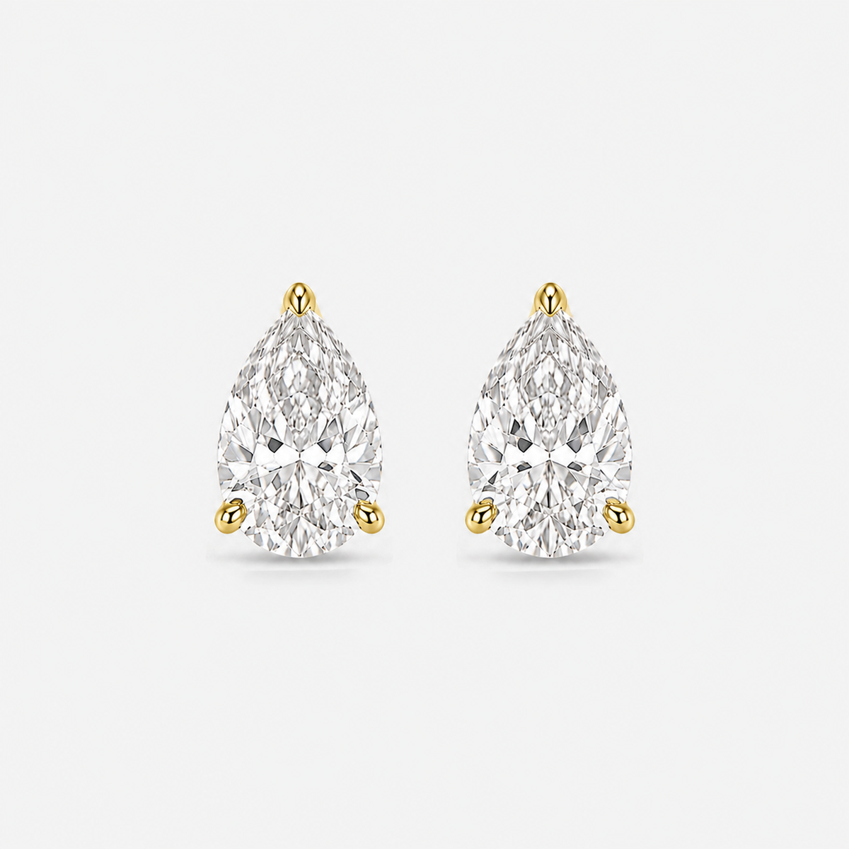 PEAR DIAMOND STUDS
