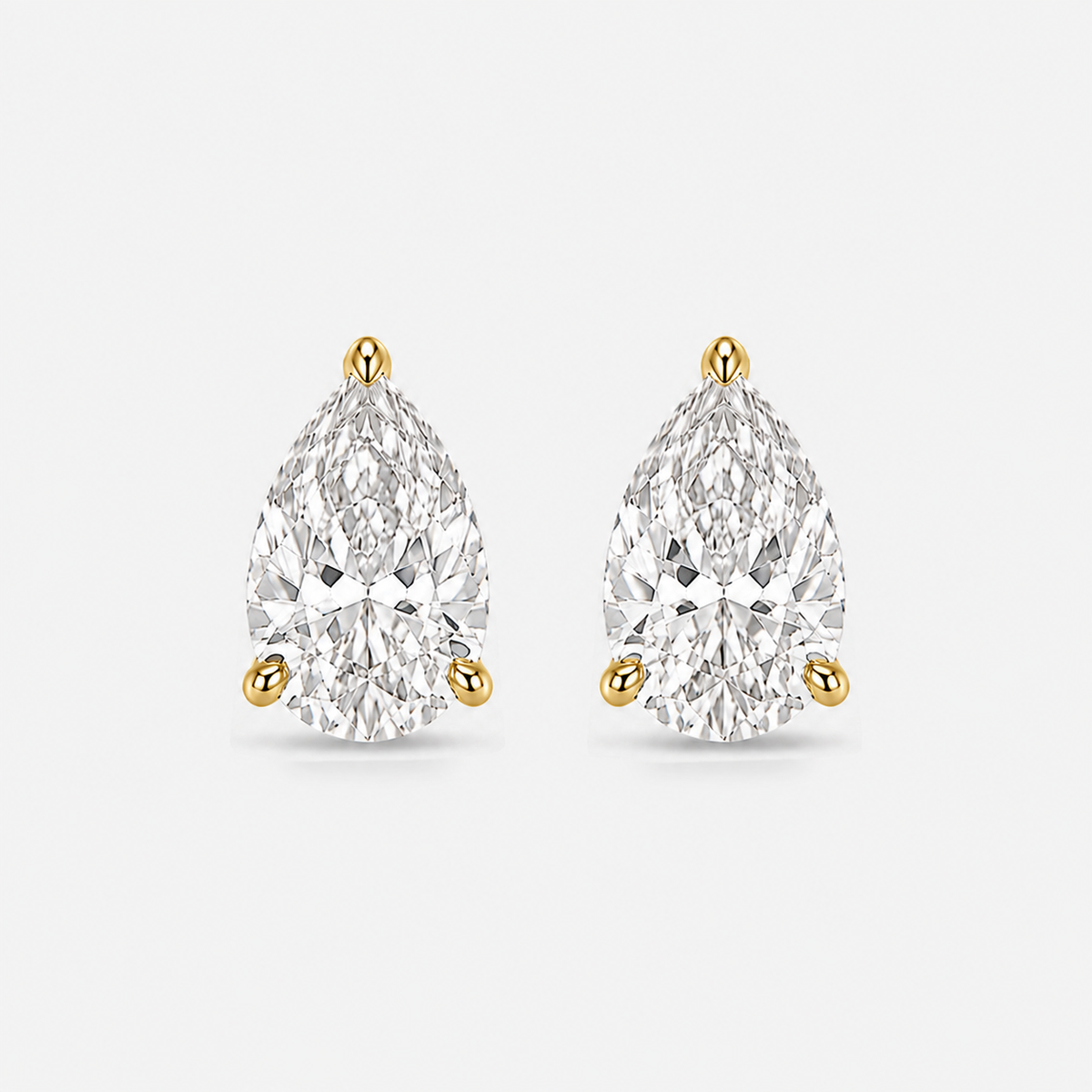 PEAR DIAMOND STUDS