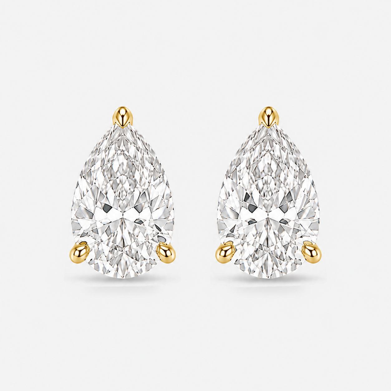 PEAR DIAMOND STUDS