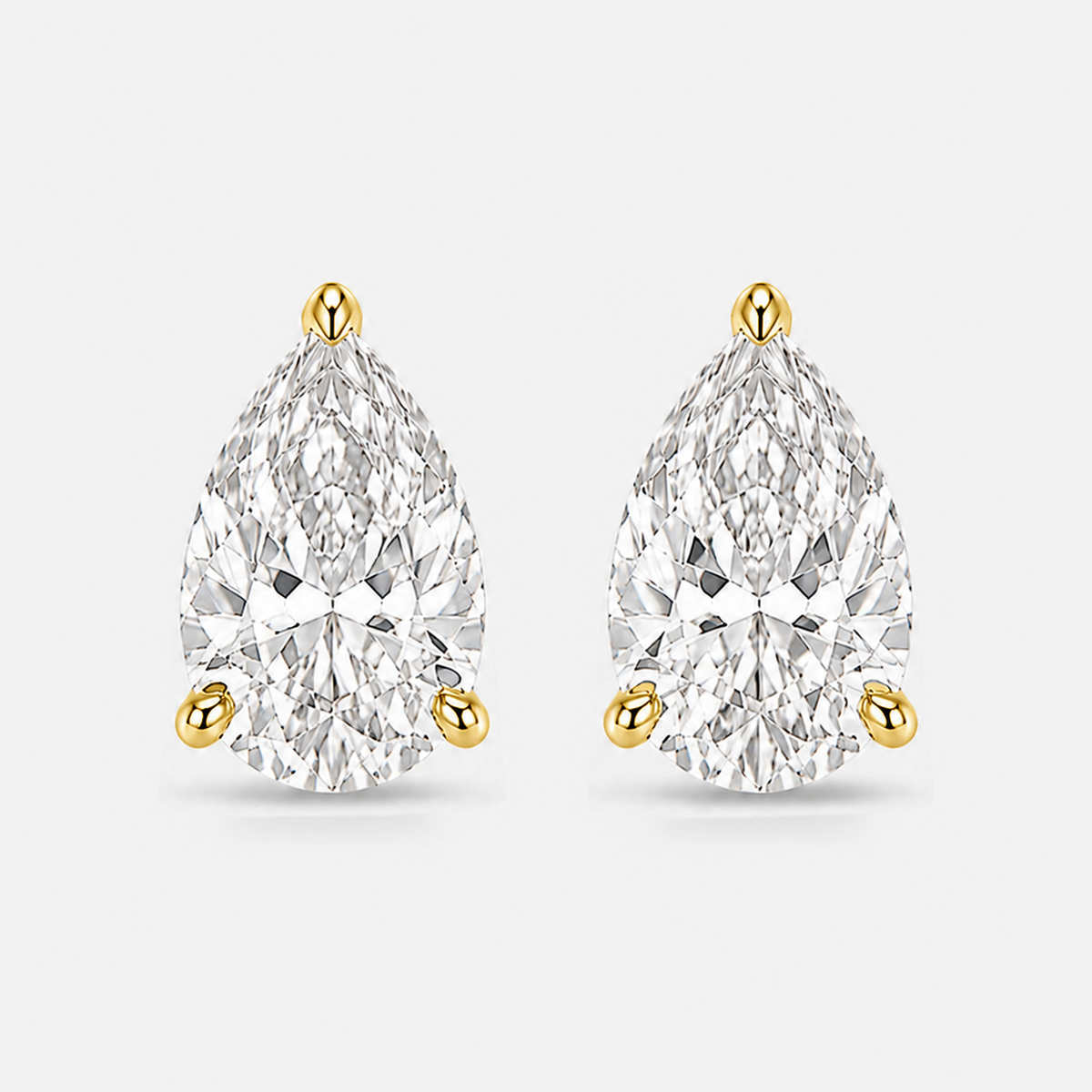 PEAR DIAMOND STUDS