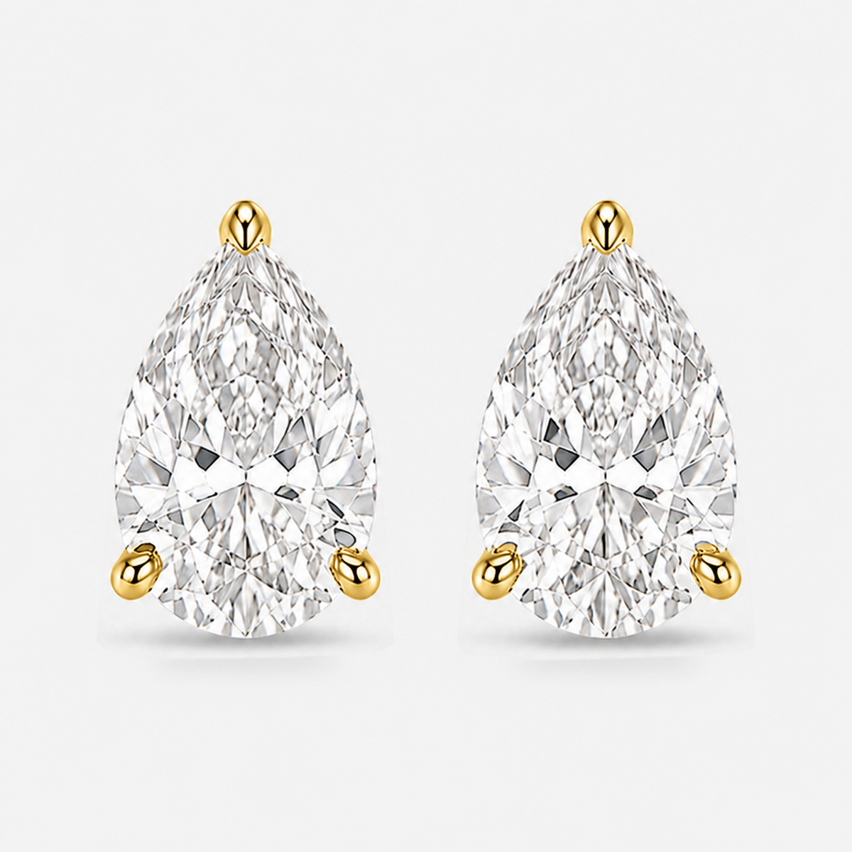 PEAR DIAMOND STUDS