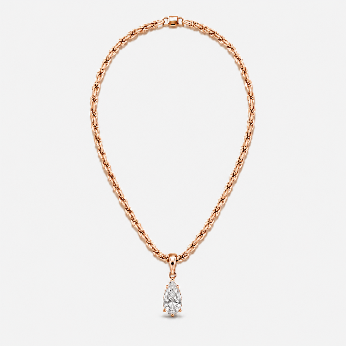 IZABEL PEAR GEORGIAN SET PENDANT