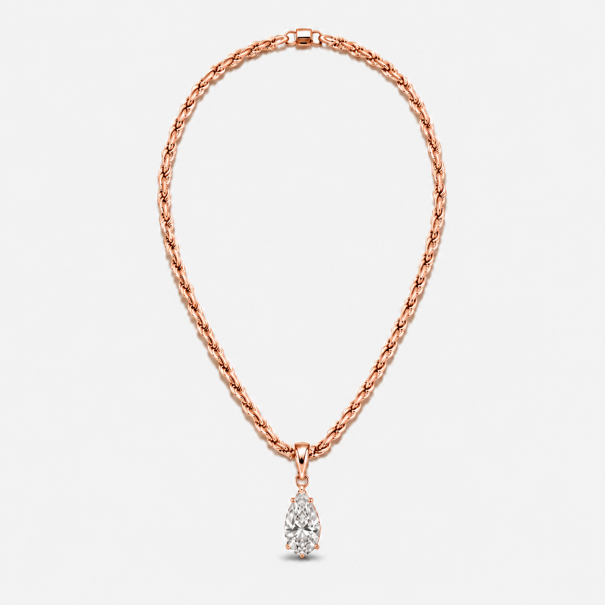 IZABEL PEAR GEORGIAN SET PENDANT
