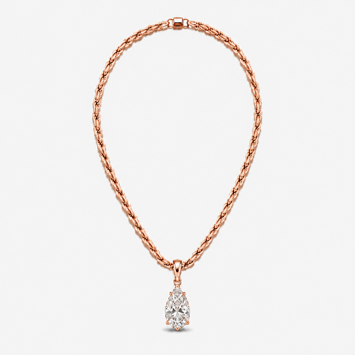 IZABEL PEAR GEORGIAN SET PENDANT