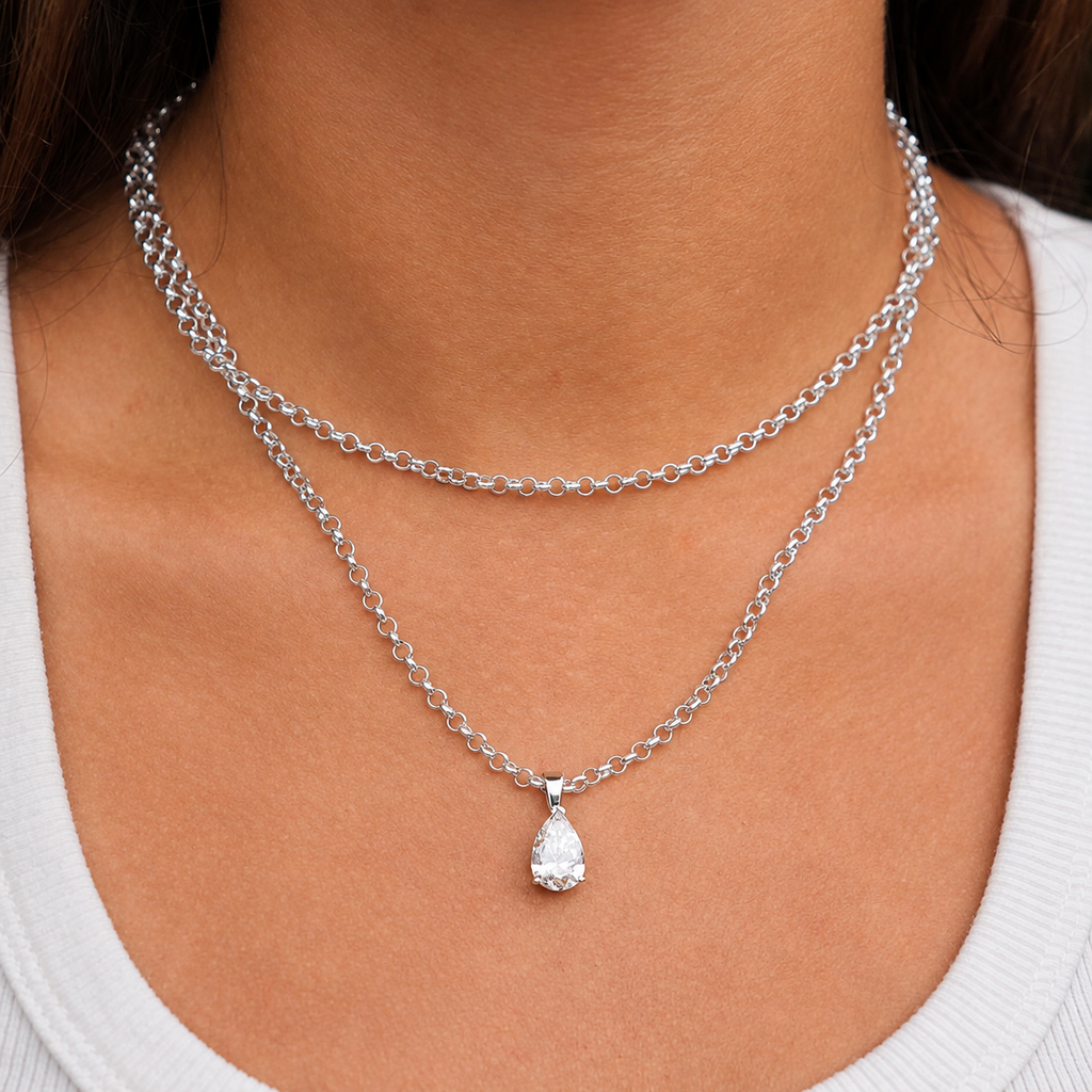 ALIX PEAR PENDANT NECKLACE