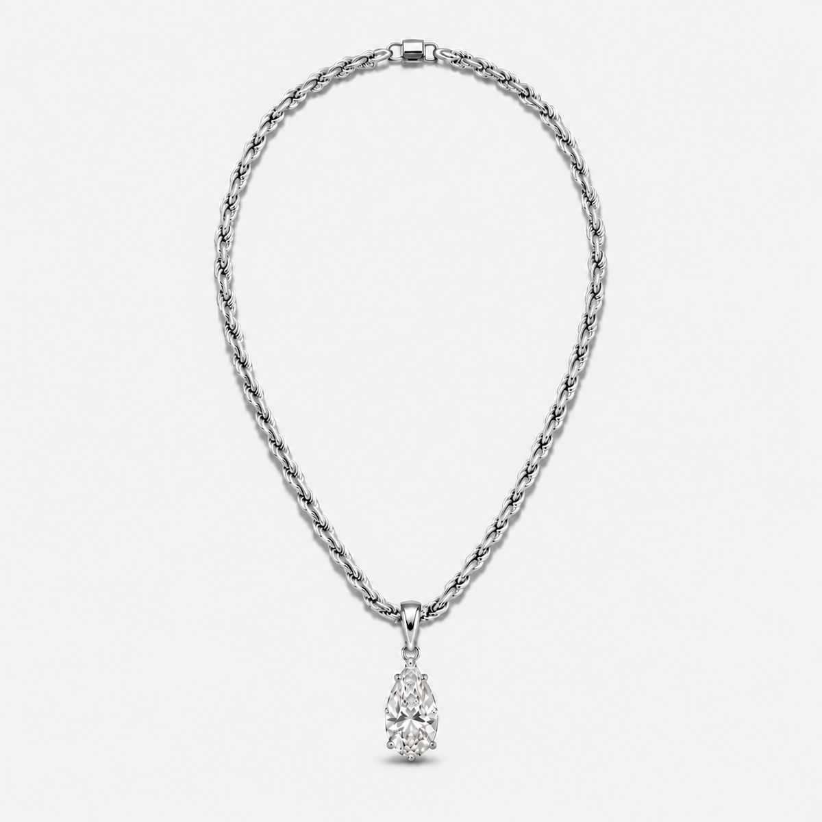IZABEL PEAR GEORGIAN SET PENDANT