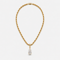 IZABEL PEAR GEORGIAN SET PENDANT
