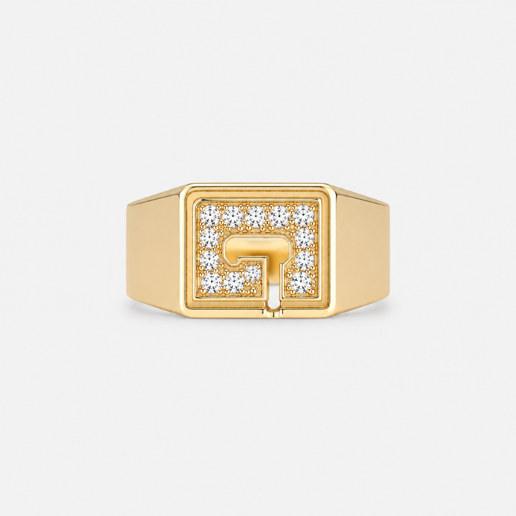 GLORIA "G" PINKY RING